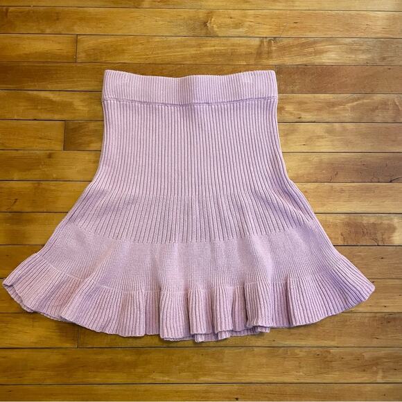 Free People Ruffle Knit Skirt - Picture 3 of 6